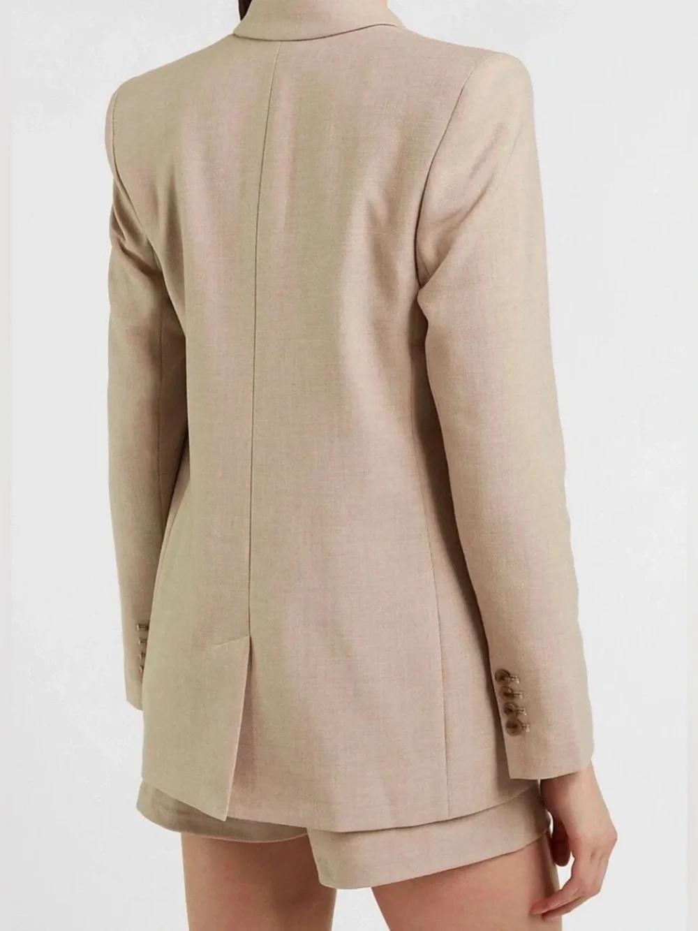 Express Tan Double Breasted Blazer
